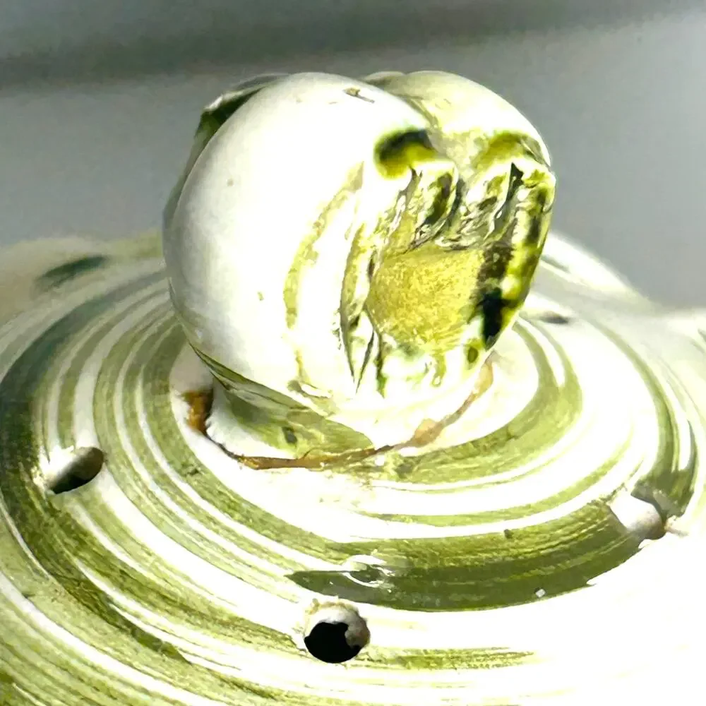 Vintage MCM Green/Blue Floral Inarco Salt‎ and Pepper Shakers